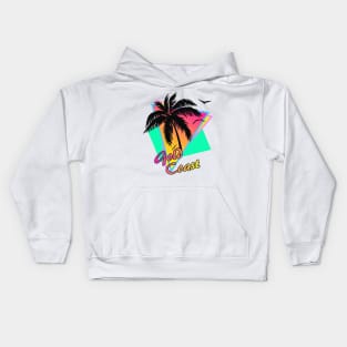 Gold Coast Cool 80s Sunset Kids Hoodie